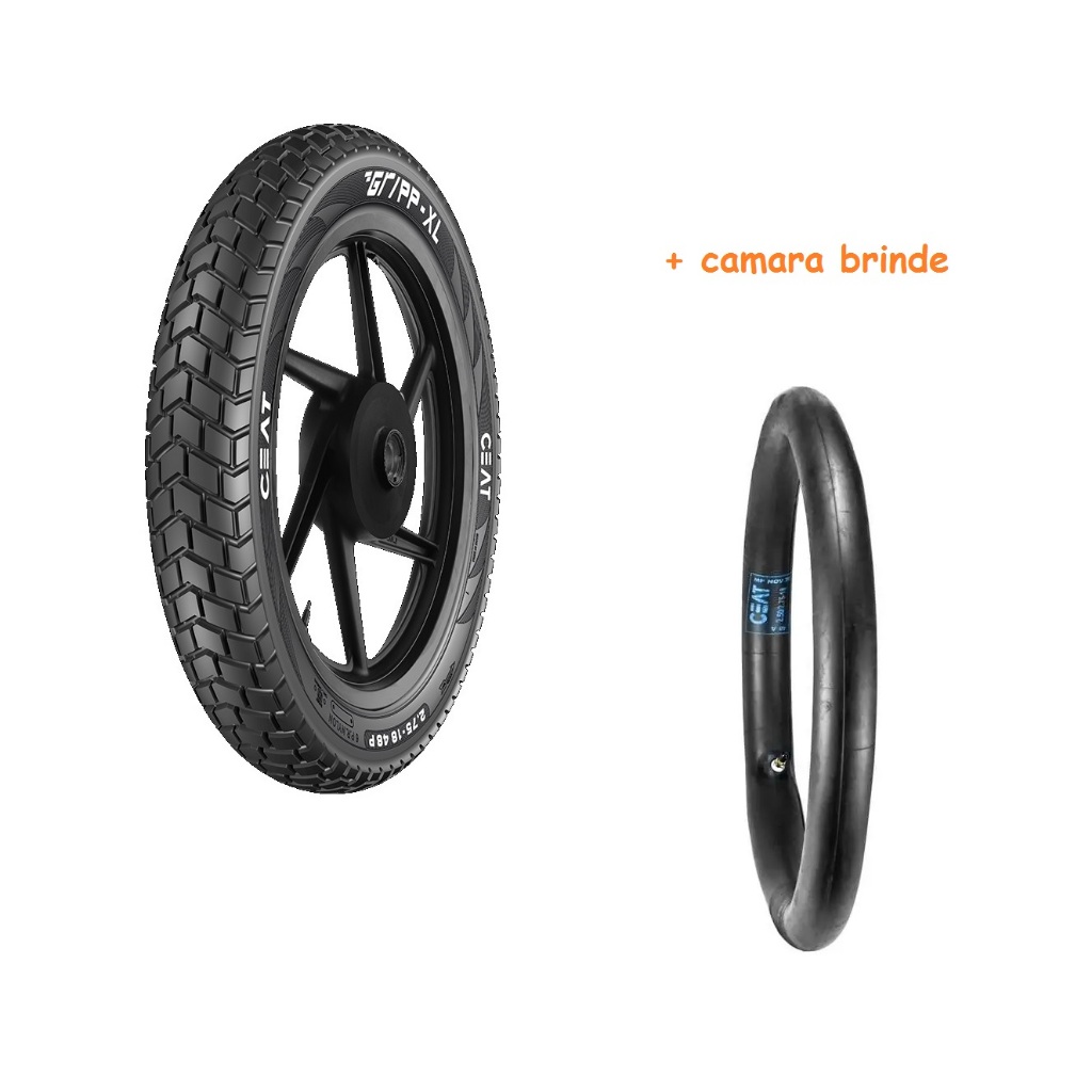 Pneu Traseiro Ceat 120/90-17 Gripp-XL Mais Largo para Bros Xre 190 Crosser 150 + camara Brinde