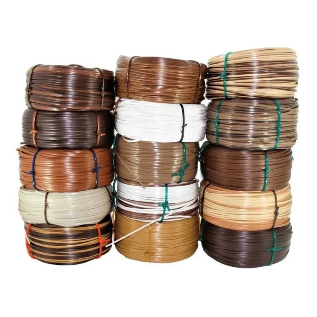Fita Meia Cana Junco Sintético Rattan 6 mm Rolo com 500 Metros em Oferta na Shopee