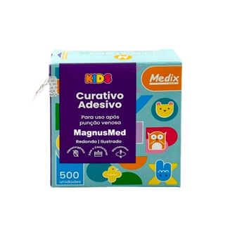 Curativo Pós Coleta Adesivo Hipoalérgico Rolo c/500 kids em Oferta na Shopee