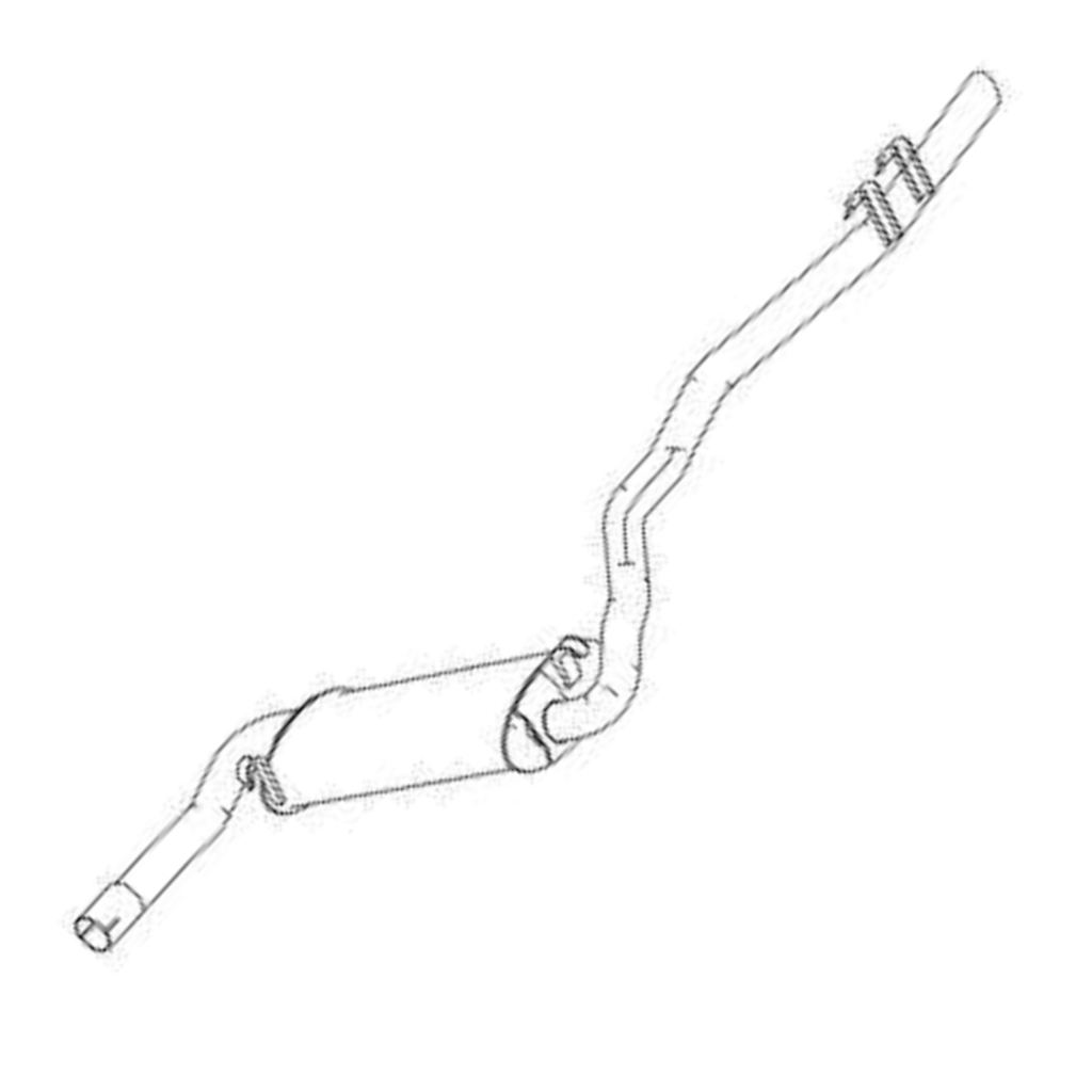 Escapamento Traseiro Volkswagen Saveiro Parati Voyage 1.5  de 1982 até 1984 1.6 de 1985 até 1989 em Oferta na Shopee