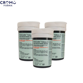 KIT 3 FRASCOS DE TIRAS REAGENTES DIABETE GLUCOLEADER C/50 UNIDADES CADA em Oferta na Shopee