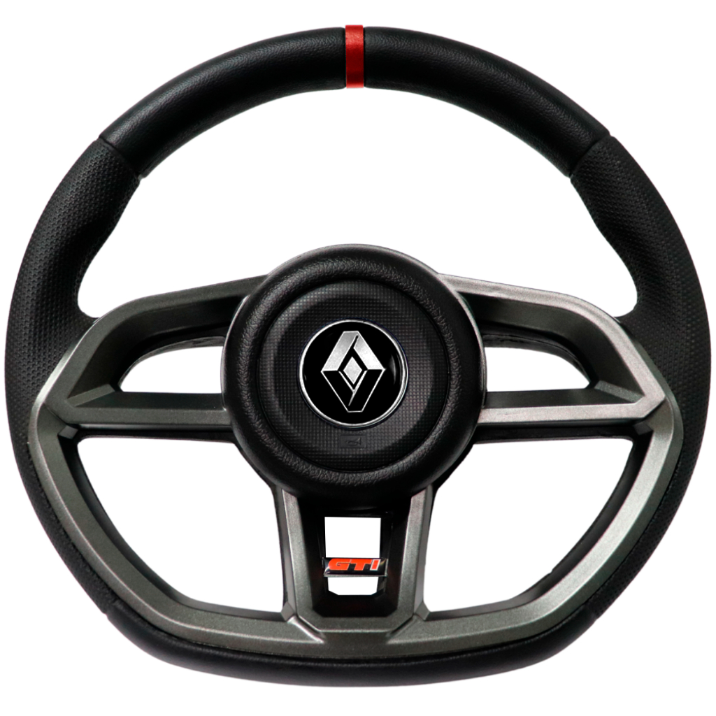Volante Esportivo Gti Grafite Renault Clio Senic Logan Sandero Megane