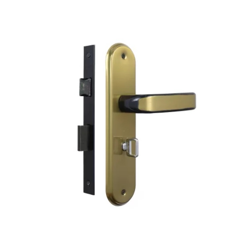 Fechadura WC Para Porta Banheiro Stilo Bronze Latonado - MGM