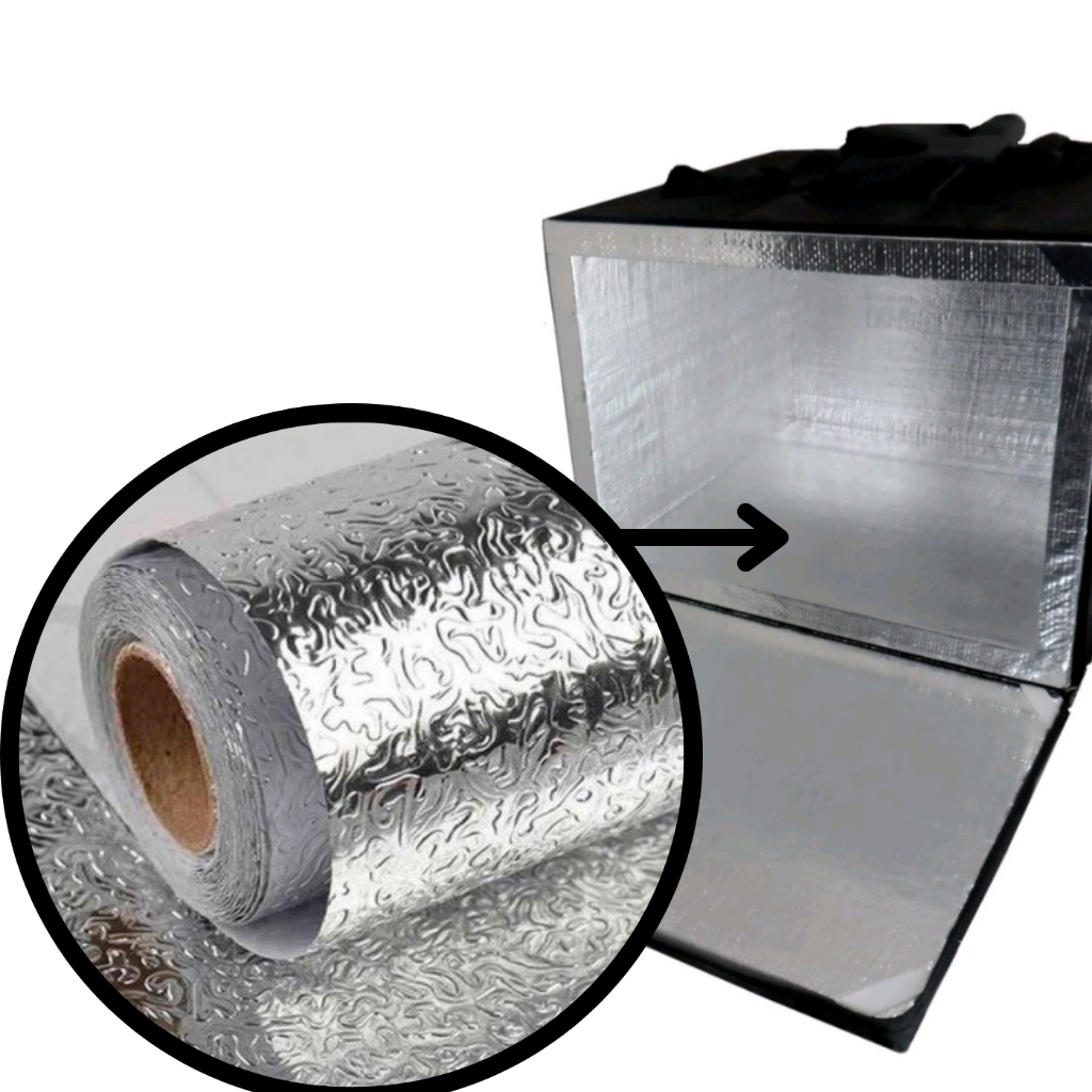 Papel Alumínio Adesivo Rolo 2M X 0,40cm Para Forrar Isopor Térmico Caixa Mochila Ambulante Motoboy Bag Motoboy Entrega De Ifood em Oferta na Shopee