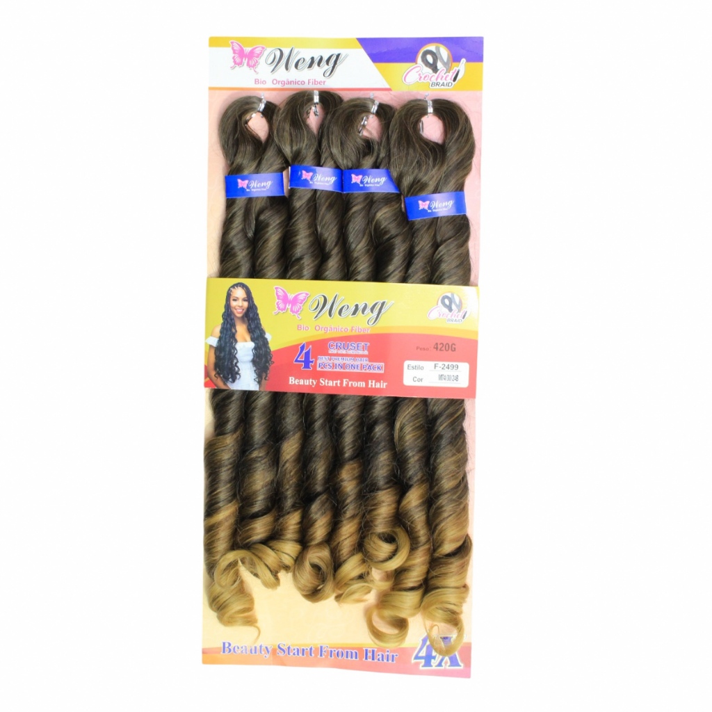Cabelo 100% Orgânico Liso Ondulado Para Alongamento Fibra Macia E Sedosa