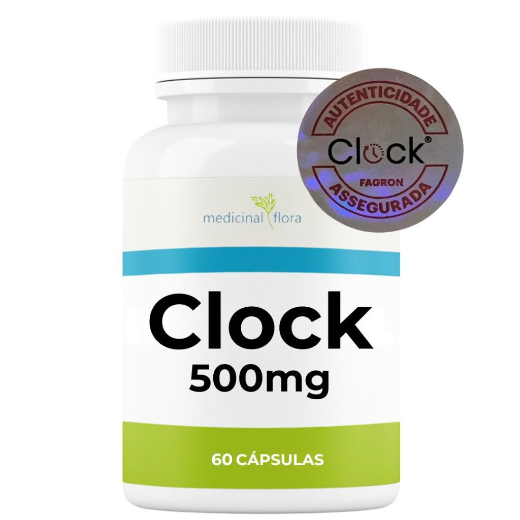 Clock 500mg 60 Cápsulas Com Selo de Autenticidade