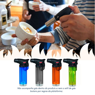 Mini Maçarico Portátil Recarregável Culinária Cozinha Artesanato