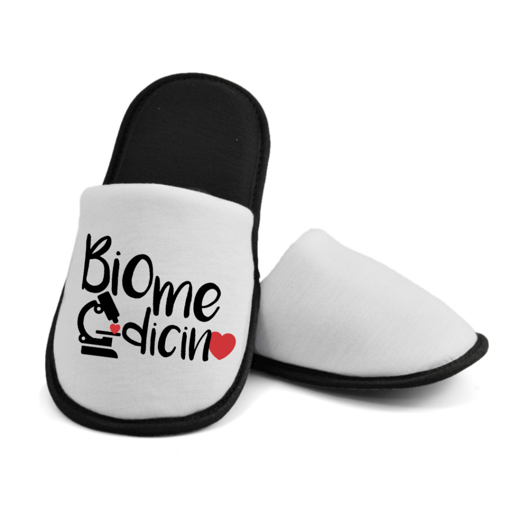 Pantufa de Biomedicina com Microscópio - Unisex