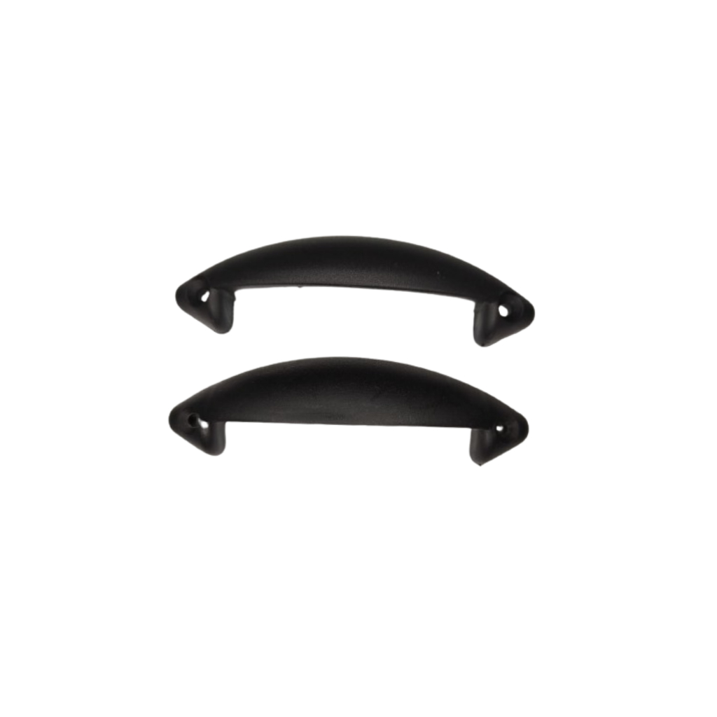 Puxador Preto Para Cama Box / Baú / Portas / Armários / Móveis - Alça Plástica (PAR) em Oferta na Shopee