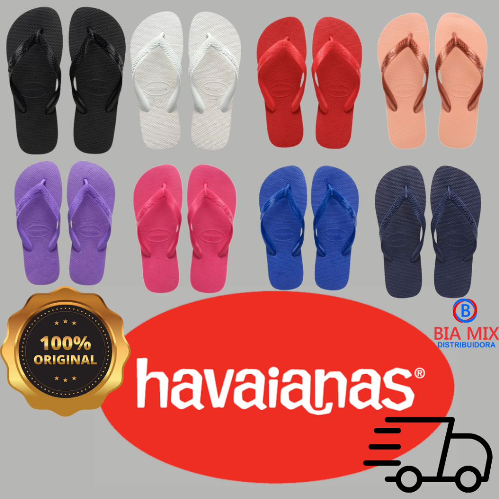 Chinelo Havaianas Feminino Masculino Original Lançamento Cores Promoção Sandália dedo Unissex Top. em Oferta na Shopee