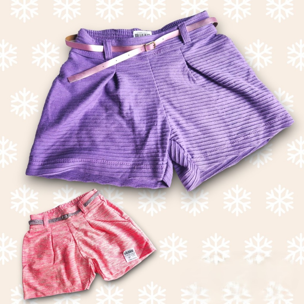 Shortinho Infantil Meninas Diversos Modelos Disponíveis Moleton Tamanho 6