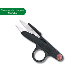 Tesoura de arremate tecelão Limpeza Mundial Preta tictac pic- cód 601N em Oferta na Shopee