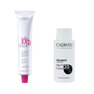 Coloração Profissional Cadiveu Idea Color 60g + Ox 20v 90ml em Oferta na Shopee