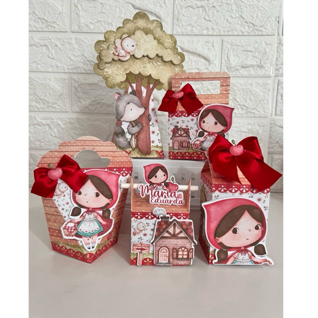 kit Personalizados Chapeuzinho Vermelho | Lembrancinhas Chapeuzinho Vermelho | aniversário | Chapeuzinho Vermelho
