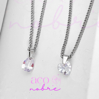 Colar ponto De Luz Aço inox Colares Corações Cristal Ponto De Luz Coração Joias de Inox em Oferta na Shopee