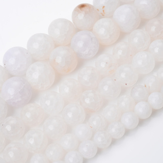 Fio Pedra Natural Ágata Branca 8mm Aprox 45 P/ Artesanato em Oferta na Shopee