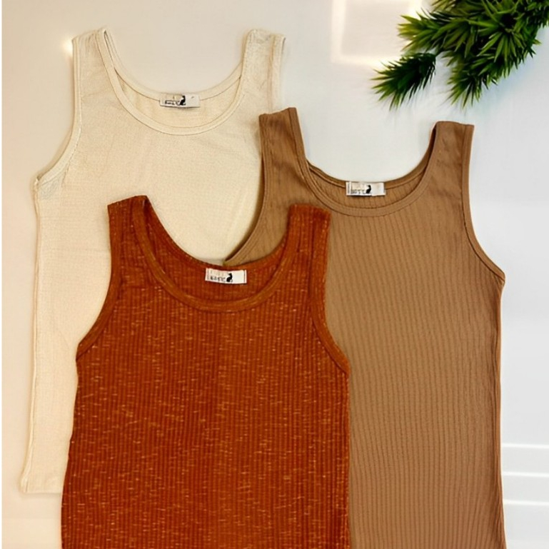 Kit 3 Blusas Feminina Malha Canelada Ribana Algodão Lisas Básicas Cores Sortidas em Oferta na Shopee