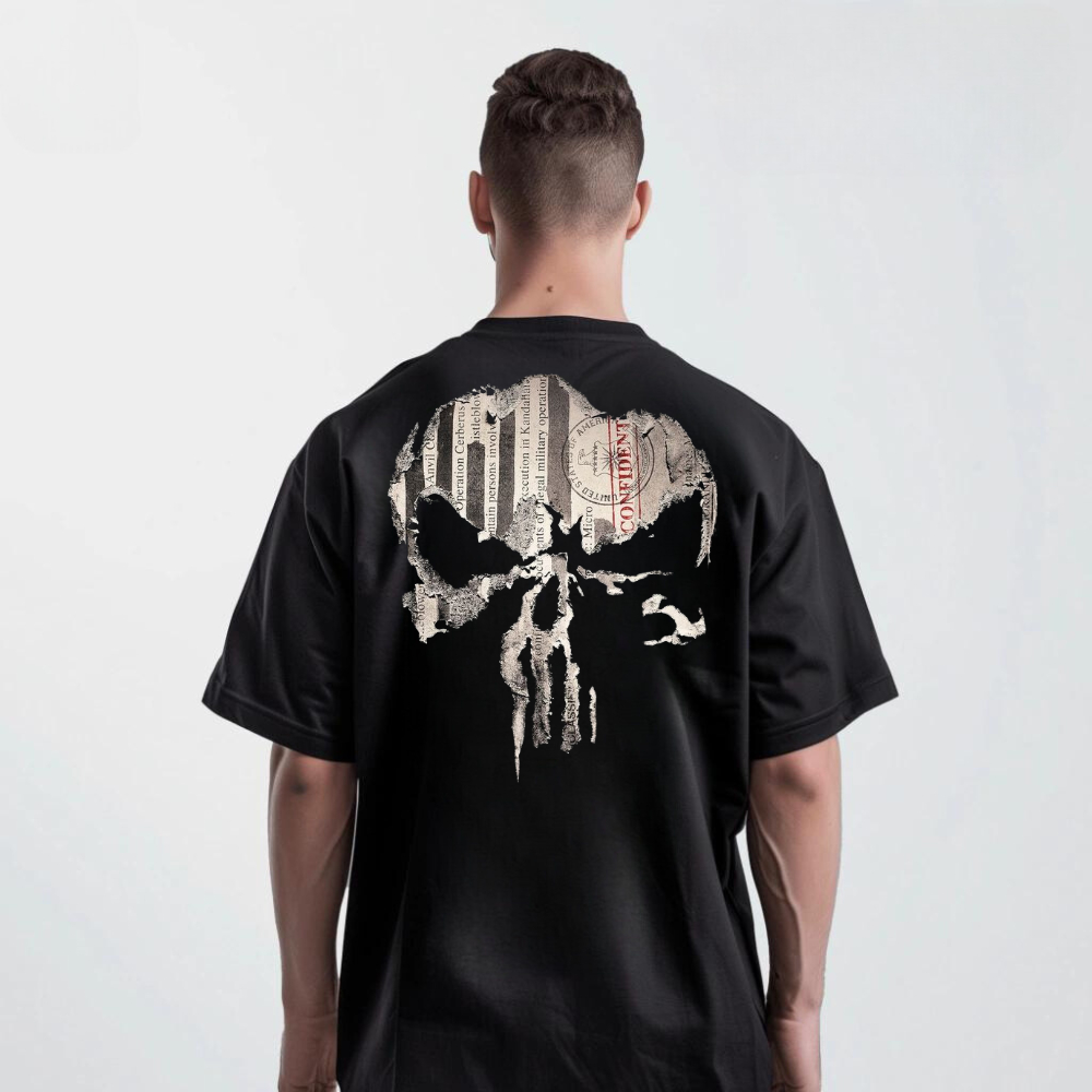 Camiseta Oversized Masculina Demolidor Moda Academia Camisa Longa Estilo Anti Cardio Thavage Lançamento