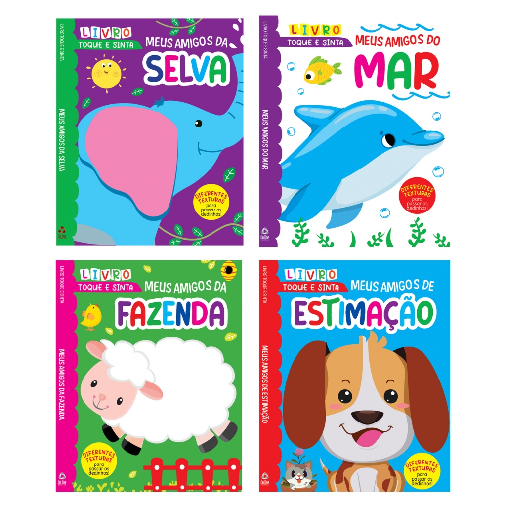 Coleção Toque e Sinta - Kit com 4 Livros