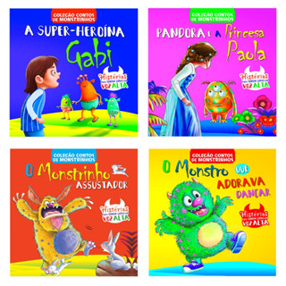 Coleção Contos de Monstrinhos - Kit com 4 Livros em Oferta na Shopee