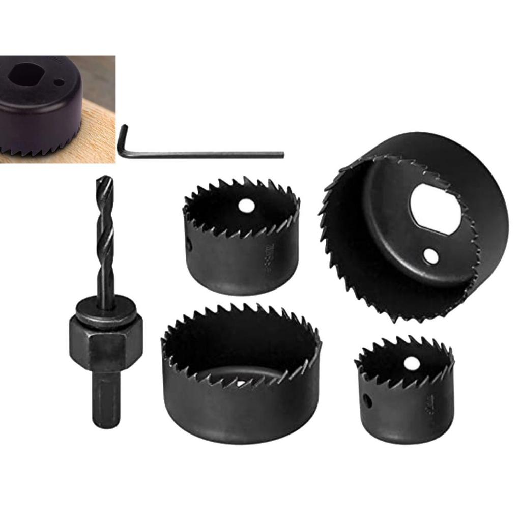 Jogo Serra Copo Com 6 PEÇAS para Madeira Drywall PVC Gesso em Oferta na Shopee