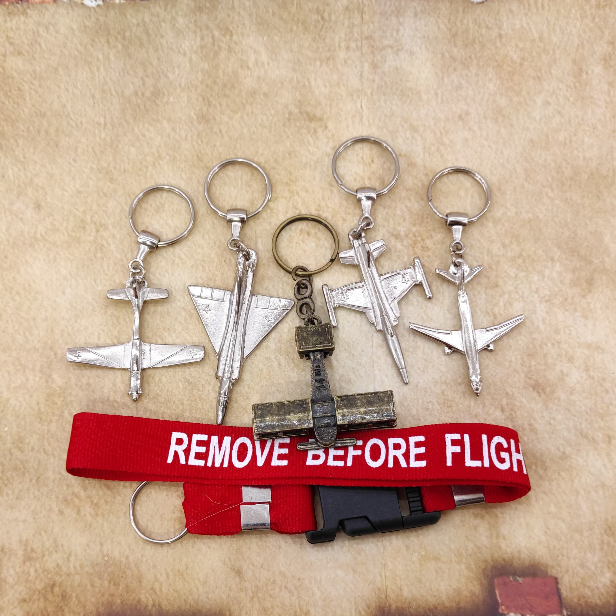 Chaveiro Aviação Vários Modelos de Avião em Metal e Remove Before Flight Presente Criativo em Oferta na Shopee