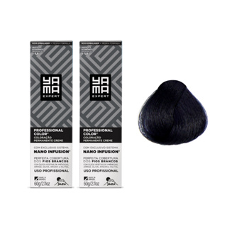 Kit C/2 Coloração Yama Nano 1.1 Preto Azulado em Oferta na Shopee