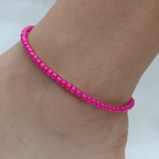 TORNOZELEIRAS BÁSICA MIÇANGAS VARIAS CORES REGULAGEM EM MACRAMÊ em Oferta na Shopee