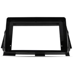 Moldura De Painel 2 Din 9" Polegadas Kicks 2017 Em Diante Black Piano