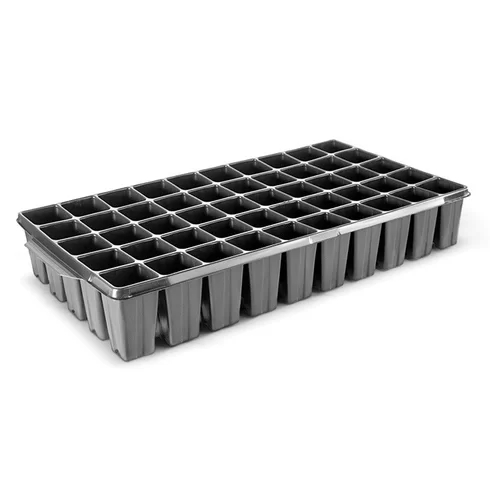 Kit 2 Bandejas Sementeira 50 Celulas Quadrada Flexível para Mudas - Nutriplan
