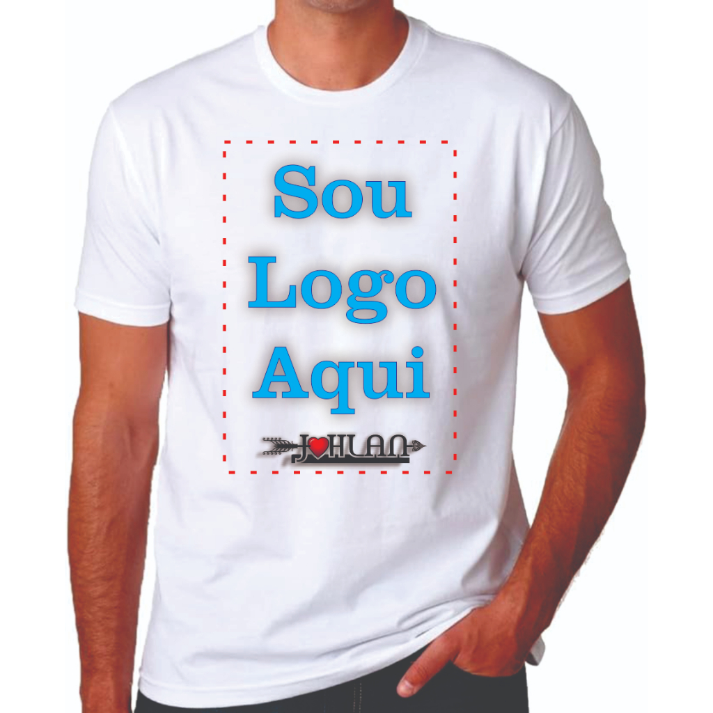 Camiseta Personalizada - Estampa - Foto - Imagem - Logo - Frase  Grande em Oferta na Shopee