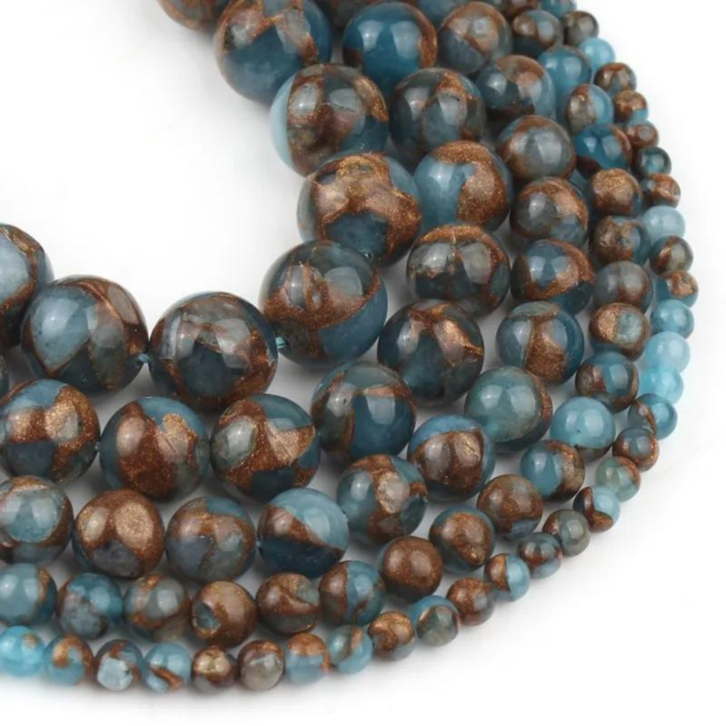 Fio De Pedra Natural Jaspe Lago 8mm Aprox 45 Contas P/ Artesanato em Oferta na Shopee