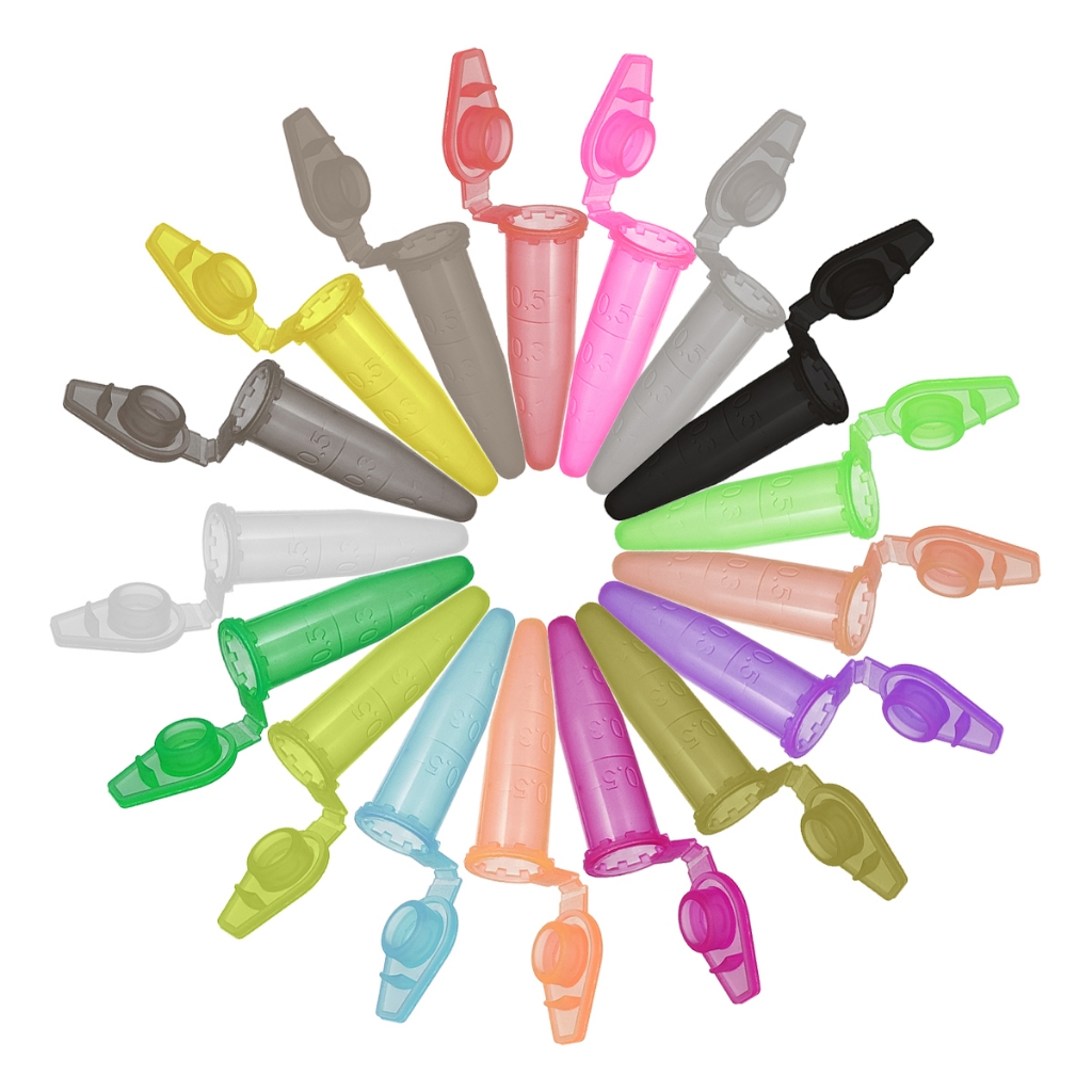 Microtubo Cônico Graduado 0,5ml Interno - Pacote C/ 1000 Unidades em Oferta na Shopee