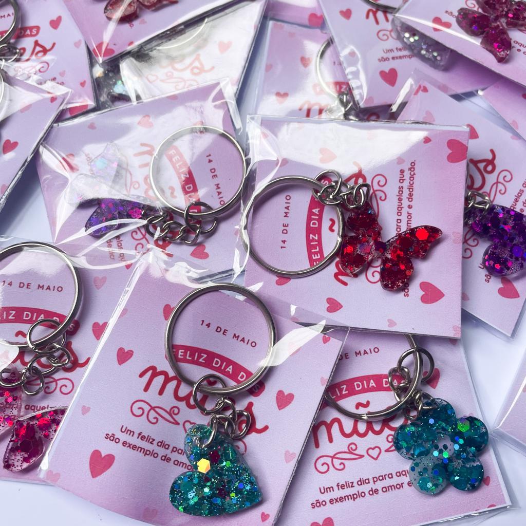 Mimo para o dia das mães - Chaveiro para brinde dia das mães