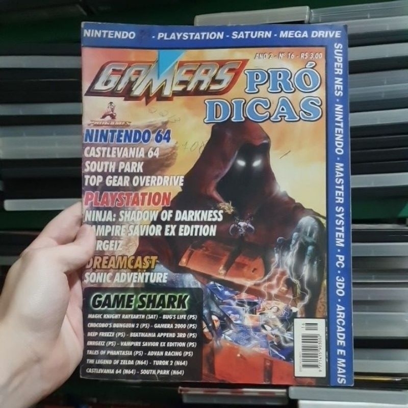 revista gamers pro dicas game shark Playstation