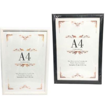 Quadro Porta Diploma A4, Certificados e Retratos com Moldura Moderna – Pendurar ou Mesa em Oferta na Shopee