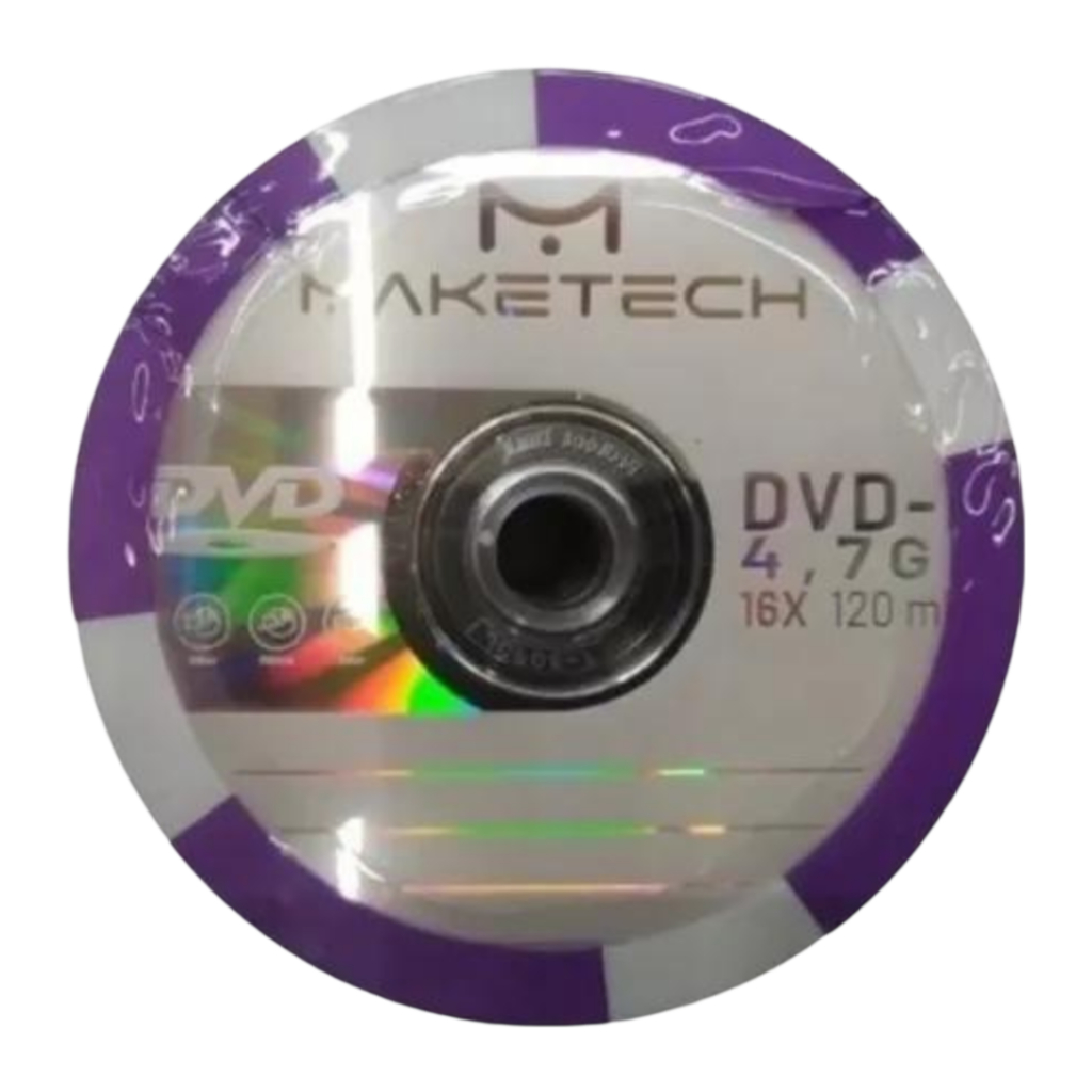 12 unidades de Mídia Virgem DVD-R 4.7gb 120min 16x - Maketech Grava Jogo Grava Jogos PS2
