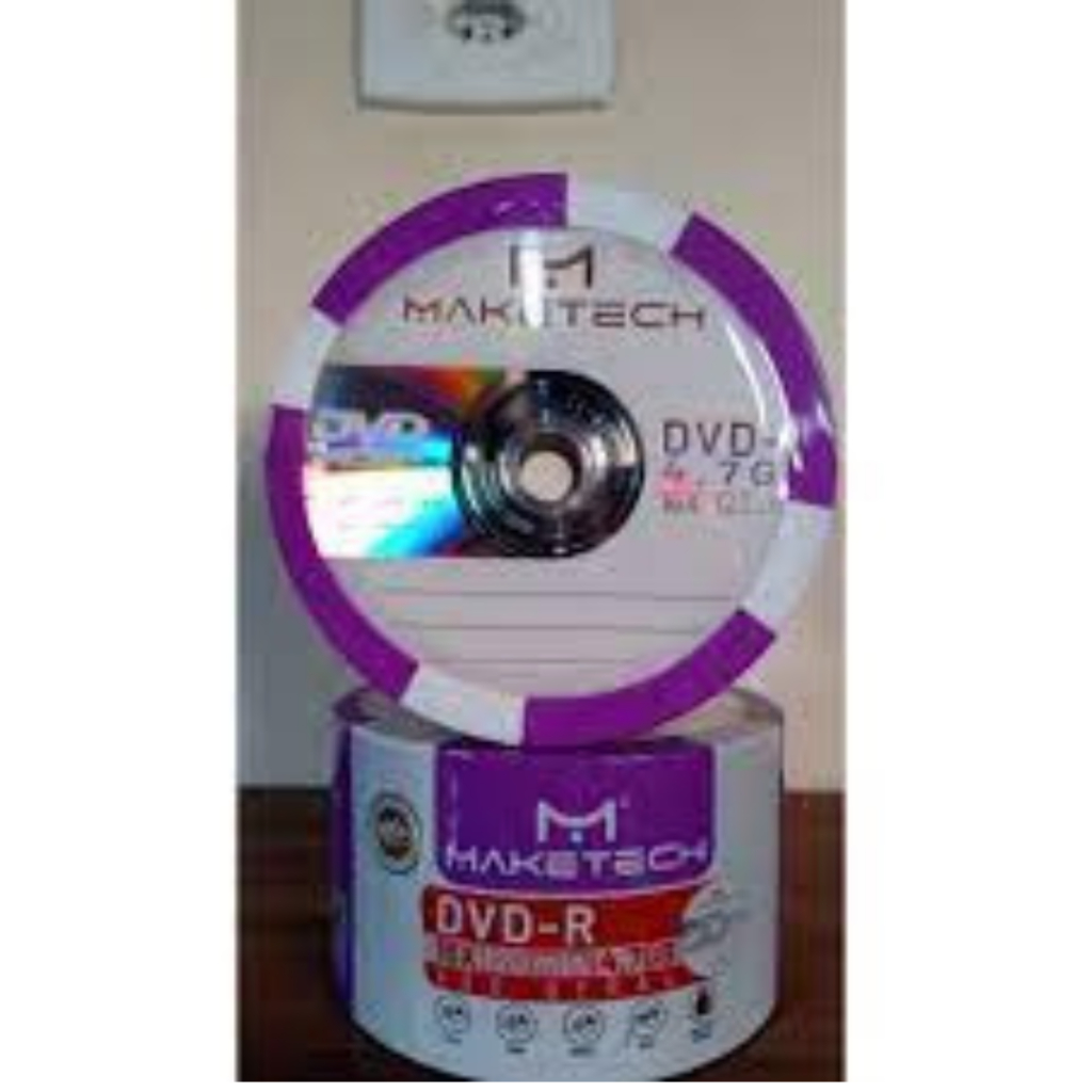 3 unidades de Mídia Virgem DVD-R 4.7gb 120min 16x - Maketech Grava Jogo