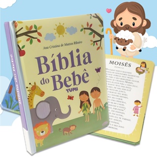 Livro A Bíblia Do Bebê Em Miniatura Com Capa Almofadada + Animações - Para Crianças Educativo em Oferta na Shopee