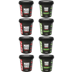 Kit 08 Pasta de Amendoim Integral Maniforce Cremosa e Crocante 1kg