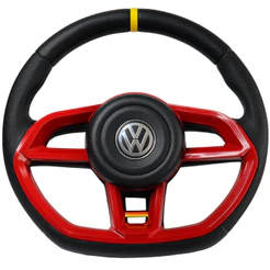 Volante Vermelho Golf Gol Parati Saveiro G1 G2 G3 G4 G5 G6 Cordoba