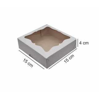 Caixa visor MOLDURA - 50 unidades - Branca - 15x15x4 em Oferta na Shopee