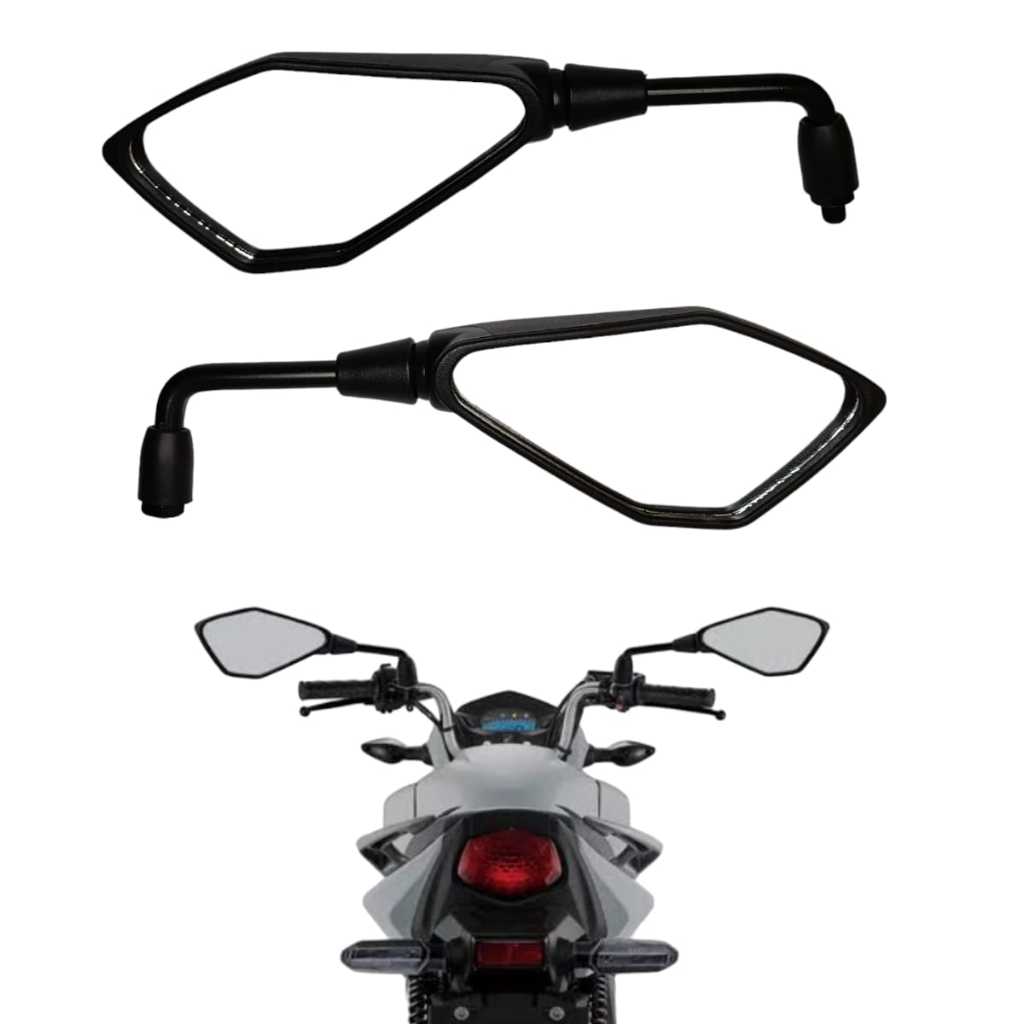 Par Retrovisor Kawasaki Z400 Haste Longa 90 Graus Cg Titan 150 160 Xre Fazer Lander Crosser Tenere em Oferta na Shopee