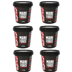 Kit 06x Maniforce Pasta De Amendoim Cremosa 100% Amendoim - 1,010Kg