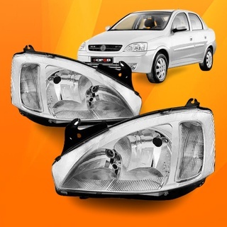 Farol dianteiro Corsa maxx Montana 03 04 05 06 2007 2008 2009 Cromado