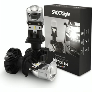 Par de led h4 mini projetor shocklight canhão top em Oferta na Shopee