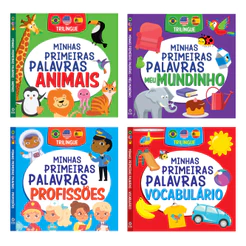 Coleção Minhas Primeiras Palavras - Trílingue - Kit com 4 Livros