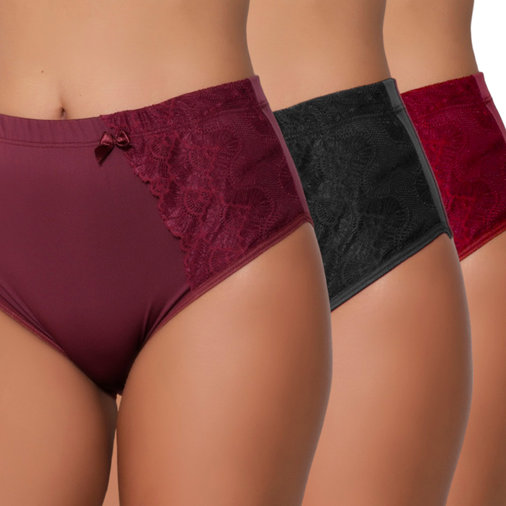 Kit 03 Calçolas cintura alta com elástico lateral redutora calça conforto Modelagem grande
