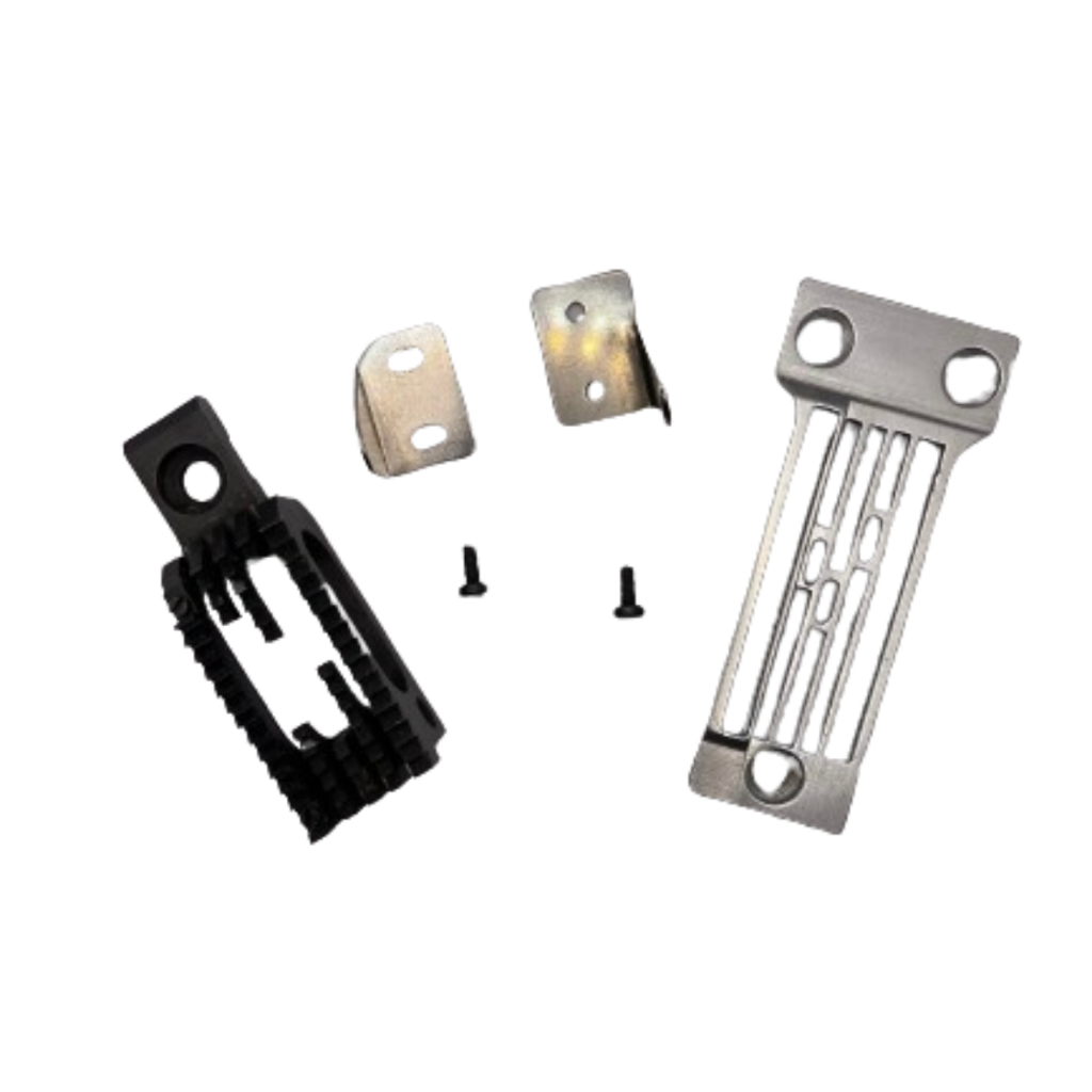 Conjunto de Chapa, Dente e Tesouras máquina fechadeira de braço 926 SP 1/8 com 3 agulhas
