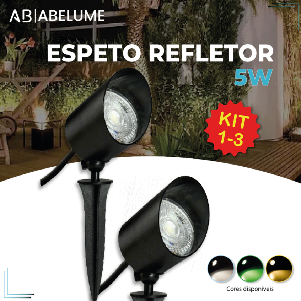 Luminária Espeto Jardim LED 5W | Luz de Gramado | À Prova D'àgua Avançada | Luz Branco Frio 6500K (Branco) | Branco Quente 3500K (Amarela) | Verde - Home & Living